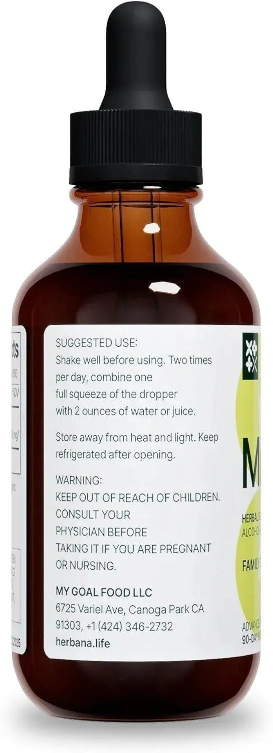 HERBANA - Herbana Mullein Drops Lung Detox & Lung Cleanse 4 Fl.Oz. - The Red Vitamin MX - Suplementos Alimenticios - {{ shop.shopifyCountryName }}