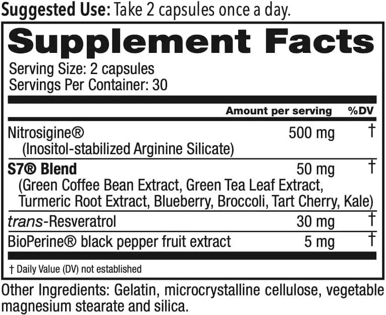 JUVENON - Juvenon BloodFlow-7 Nitric Oxide 60 Capsulas - The Red Vitamin MX - Suplementos Alimenticios - {{ shop.shopifyCountryName }}