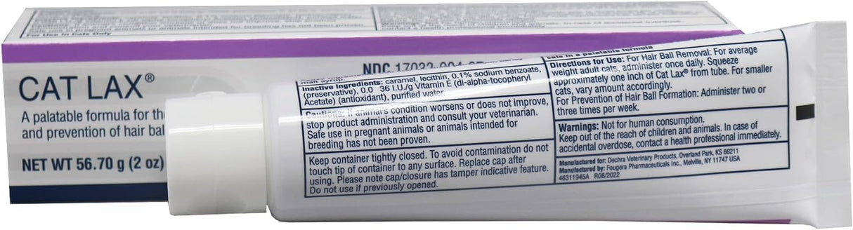 CatLax for Hairball Elimination and Prevention in Cats 2 Oz.