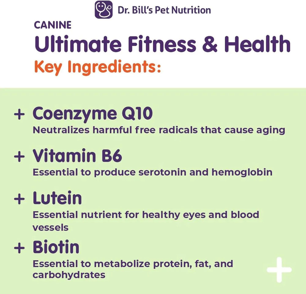 DR. BILL'S - Dr. Bill’s Canine Ultimate Fitness & Health Vitamins for Dogs 340Gr. - The Red Vitamin MX - Multivitamínicos Para Perros - {{ shop.shopifyCountryName }}