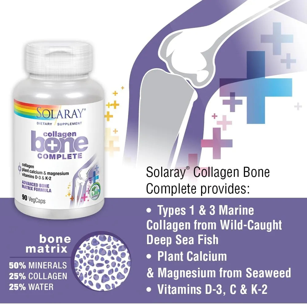 SOLARAY - SOLARAY Collagen Bone Complete 90 Capsulas - The Red Vitamin MX - Suplementos Alimenticios - {{ shop.shopifyCountryName }}