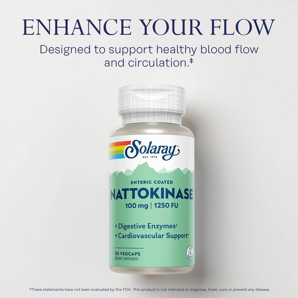 SOLARAY - Solaray Nattokinase 1,250 FU 30 Capsulas - The Red Vitamin MX - Suplementos Alimenticios - {{ shop.shopifyCountryName }}