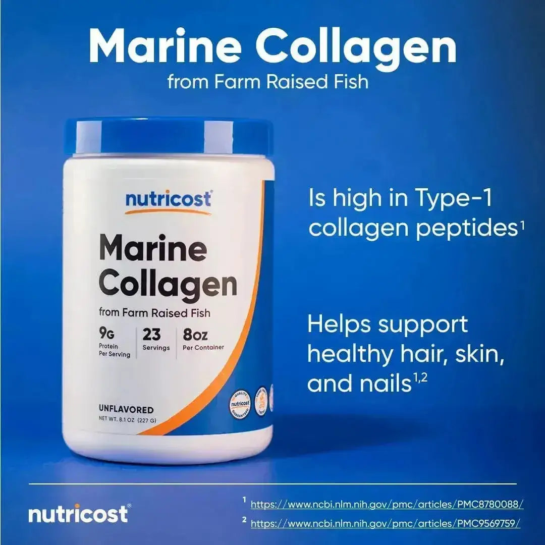 NUTRICOST - Nutricost Marine Collagen Powder 227Gr. - The Red Vitamin MX - Suplementos Alimenticios - {{ shop.shopifyCountryName }}