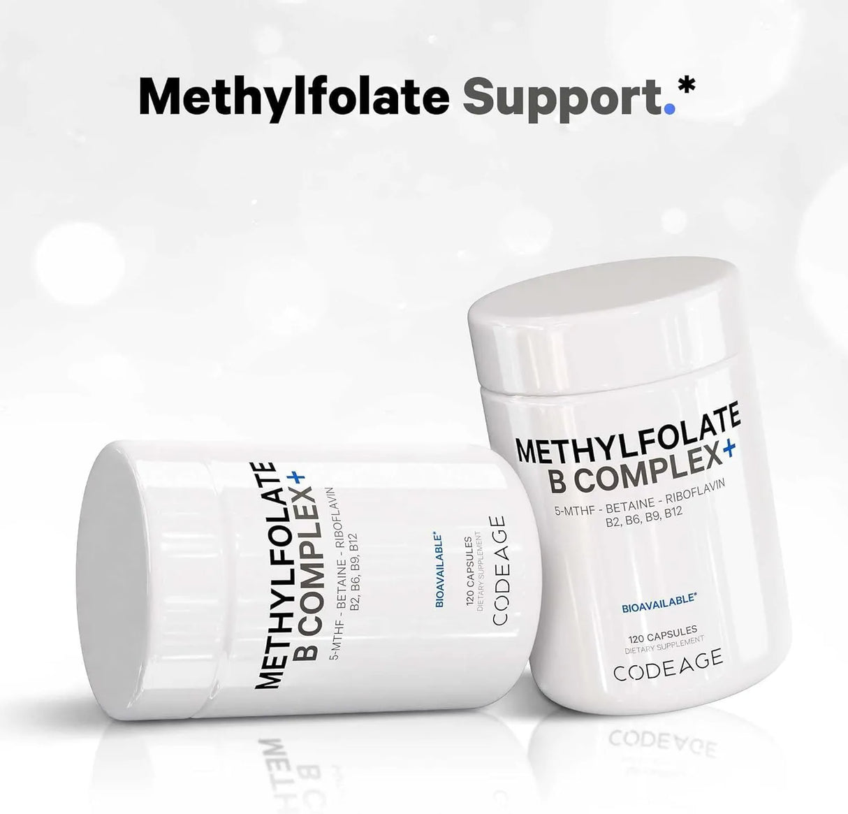 CODEAGE - Codeage Methylfolate B Complex 120 Capsulas - The Red Vitamin MX - Suplementos Alimenticios - {{ shop.shopifyCountryName }}