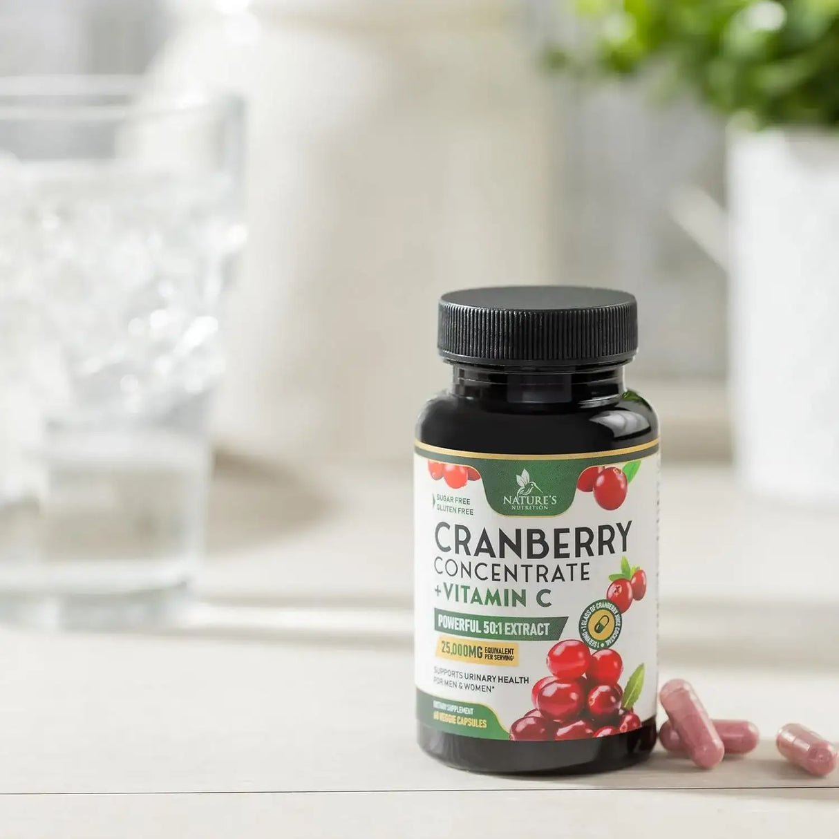 NATURE'S NUTRITION - Nature's Nutrition Cranberry + Vitamin C 60 Capsulas - The Red Vitamin MX - Suplementos Alimenticios - {{ shop.shopifyCountryName }}