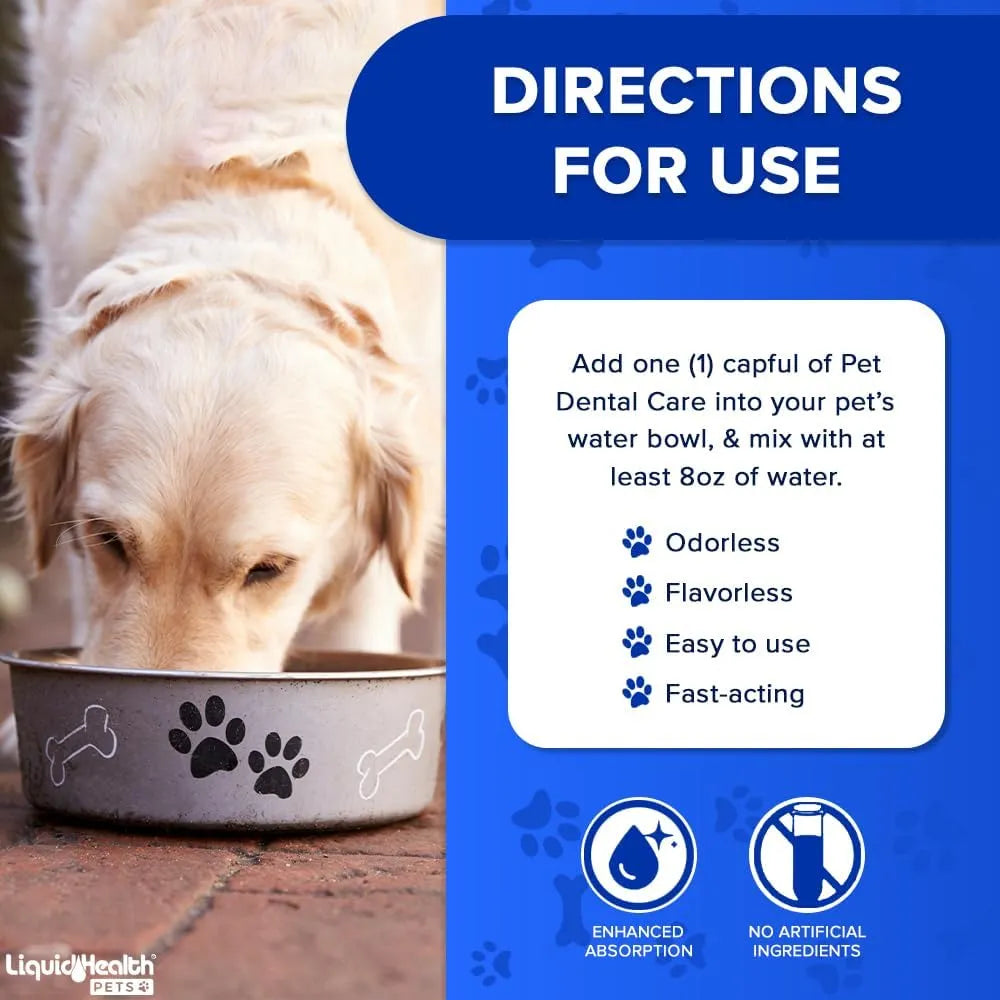 LIQUIDHEALTH - LIQUIDHEALTH Pet Dental Care Water Additive for Dogs & Cats 473Ml. - The Red Vitamin MX - Cuidado Dental Para Perros - {{ shop.shopifyCountryName }}