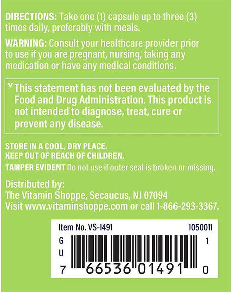 THE VITAMIN SHOPPE - The Vitamin Shoppe Stinging Nettles 480Mg. 100 Capsulas - The Red Vitamin MX - Suplementos Alimenticios - {{ shop.shopifyCountryName }}
