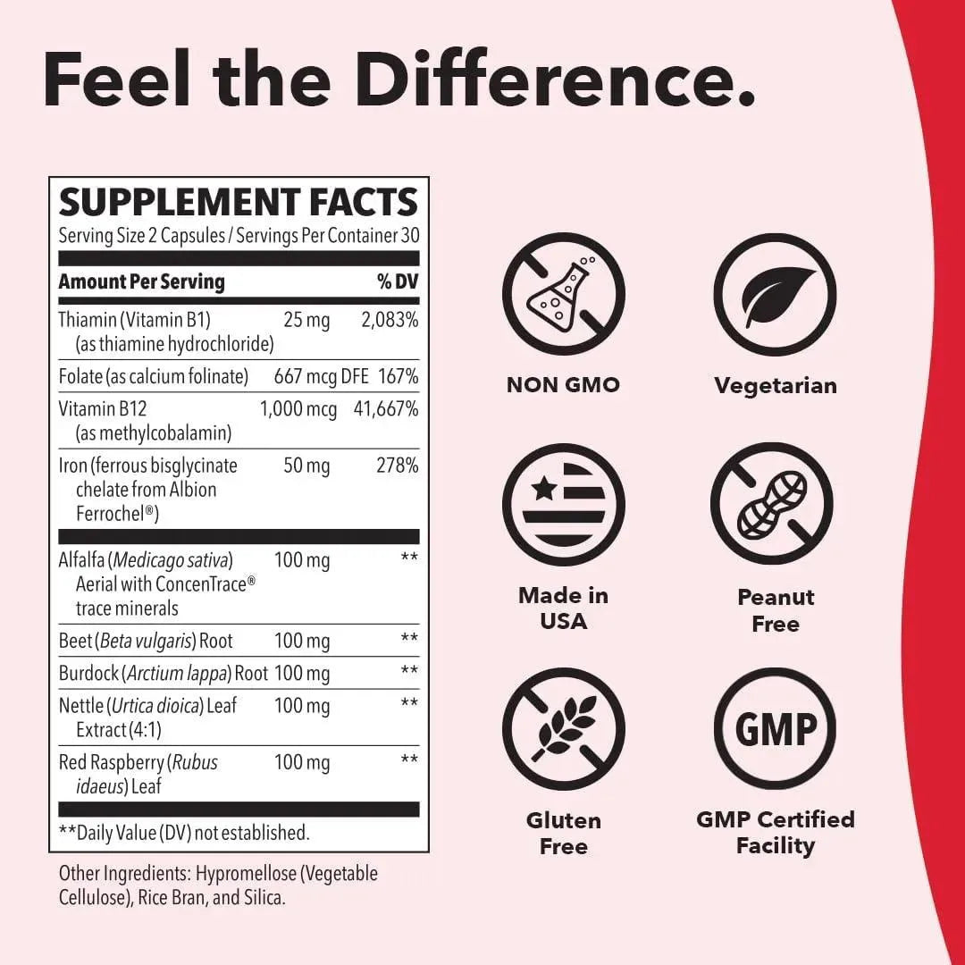 LIFE SEASONS - LifeSeasons Blood Nourish-R 60 Capsulas 2 Pack - The Red Vitamin MX - Suplementos Alimenticios - {{ shop.shopifyCountryName }}