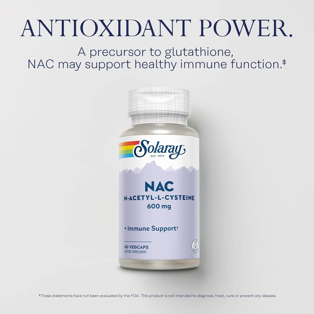 SOLARAY - SOLARAY NAC N Acetyl Cysteine 600Mg. 60 Capsulas - The Red Vitamin MX - Suplementos Alimenticios - {{ shop.shopifyCountryName }}