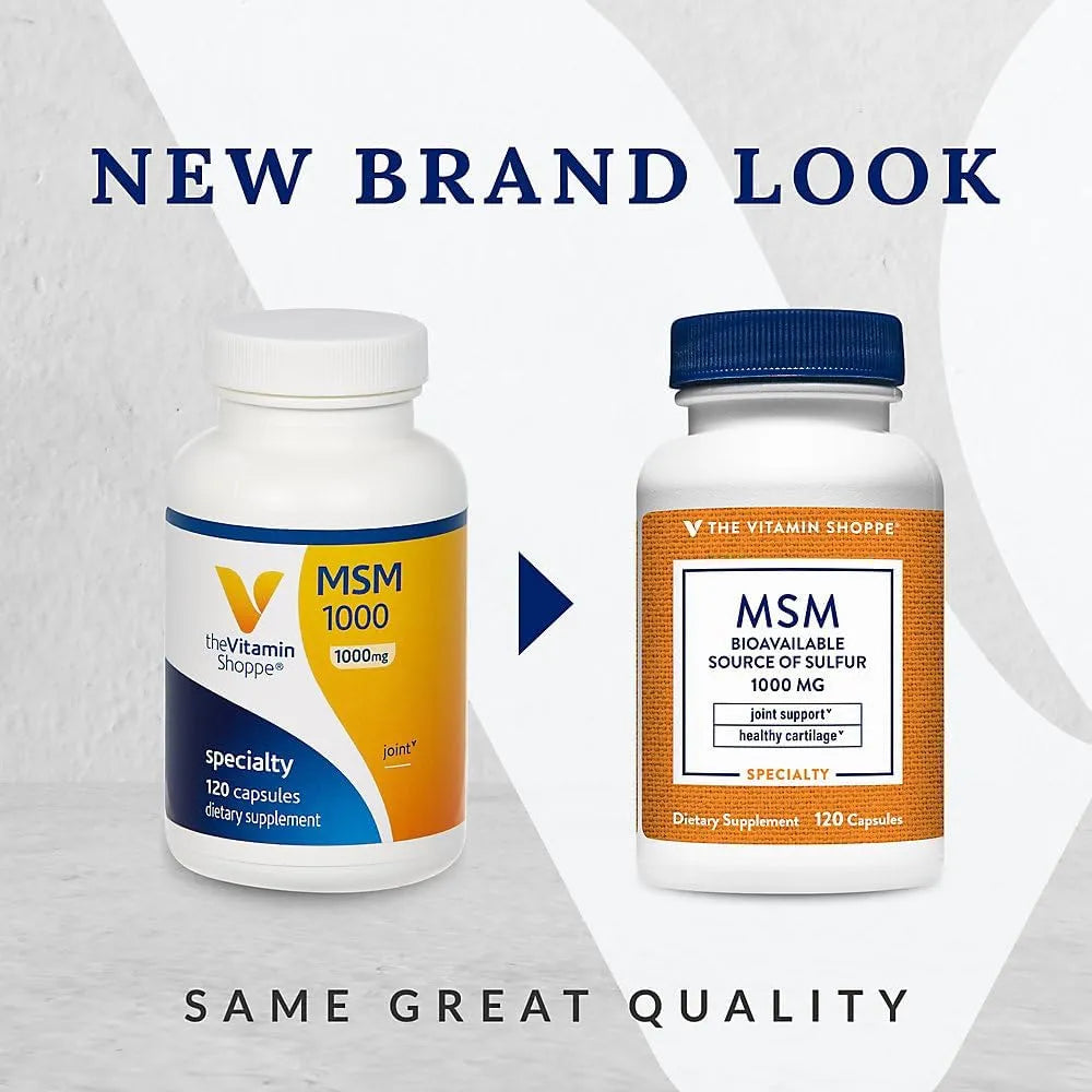 THE VITAMIN SHOPPE - The Vitamin Shoppe MSM 1000Mg. 120 Capsulas - The Red Vitamin MX - Suplementos Alimenticios - {{ shop.shopifyCountryName }}
