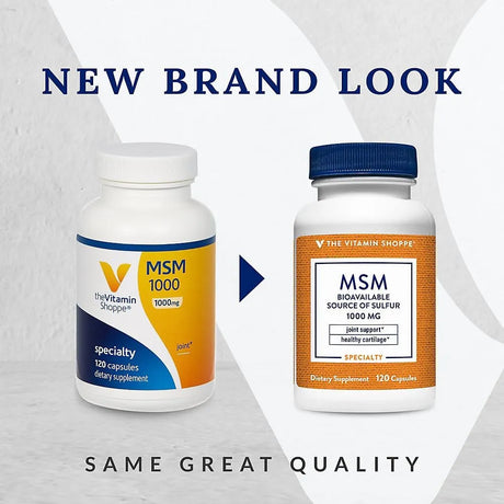THE VITAMIN SHOPPE - The Vitamin Shoppe MSM 1000Mg. 120 Capsulas - The Red Vitamin MX - Suplementos Alimenticios - {{ shop.shopifyCountryName }}