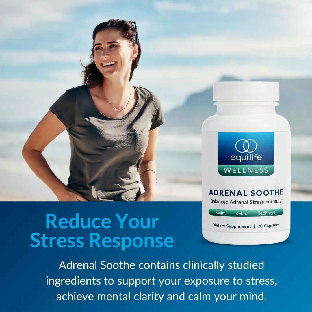 EQUILIFE - Equilife Adrenal Soothe Adrenal Support 90 Capsulas - The Red Vitamin MX - Suplementos Alimenticios - {{ shop.shopifyCountryName }}