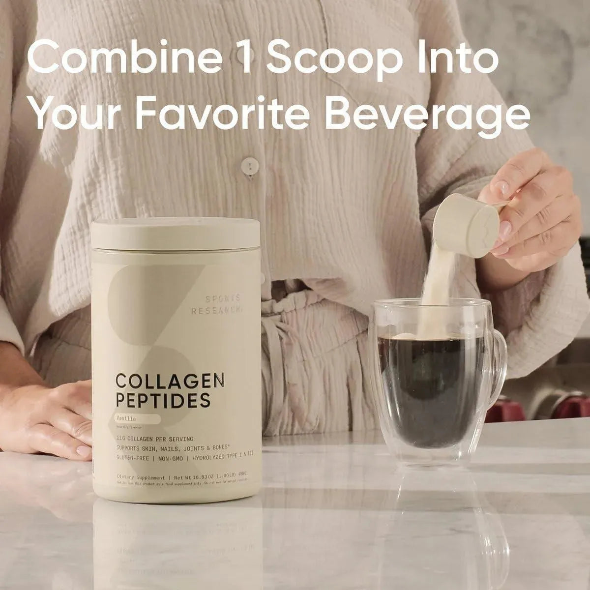 SPORTS RESEARCH - Sports Research Collagen Peptides Vanilla 40 Servicios 480Gr. - The Red Vitamin MX - Suplementos Alimenticios - {{ shop.shopifyCountryName }}