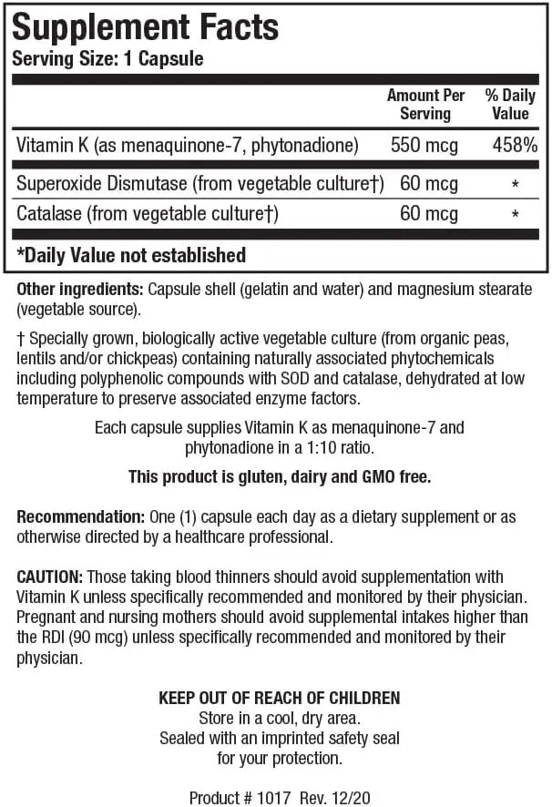 BIOTICS RESEARCH - Biotics Research Bio K Forte Caps 60 Capsulas - The Red Vitamin MX - Suplementos Alimenticios - {{ shop.shopifyCountryName }}