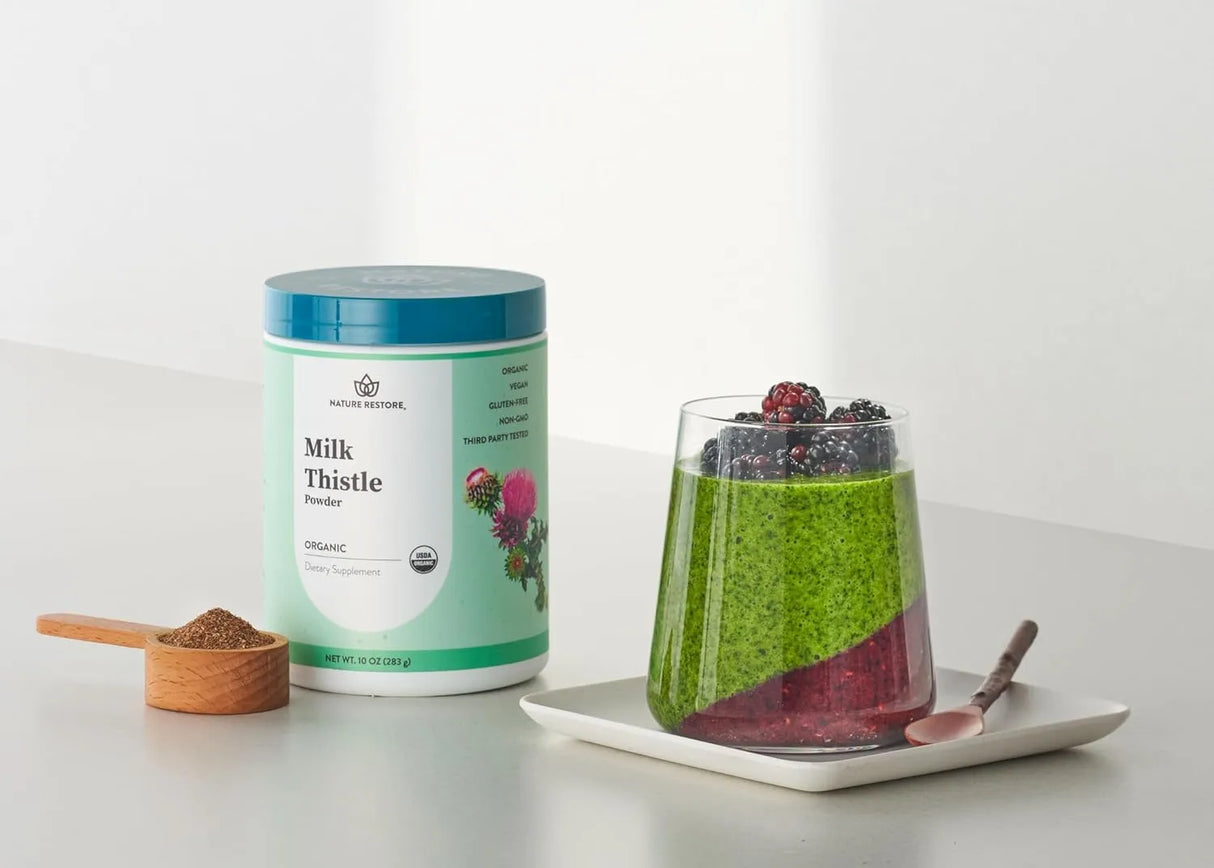 NATURE RESTORE - Nature Restore USDA Certified Organic Milk Thistle Seed Powder 283Gr. - The Red Vitamin MX - Suplementos Alimenticios - {{ shop.shopifyCountryName }}