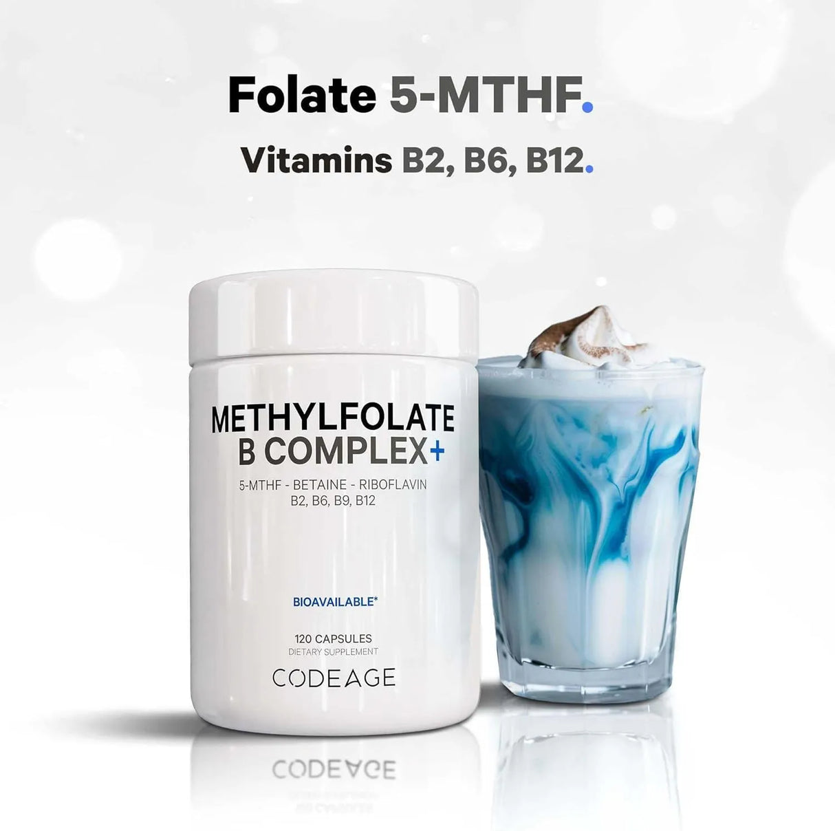 CODEAGE - Codeage Methylfolate B Complex 120 Capsulas - The Red Vitamin MX - Suplementos Alimenticios - {{ shop.shopifyCountryName }}