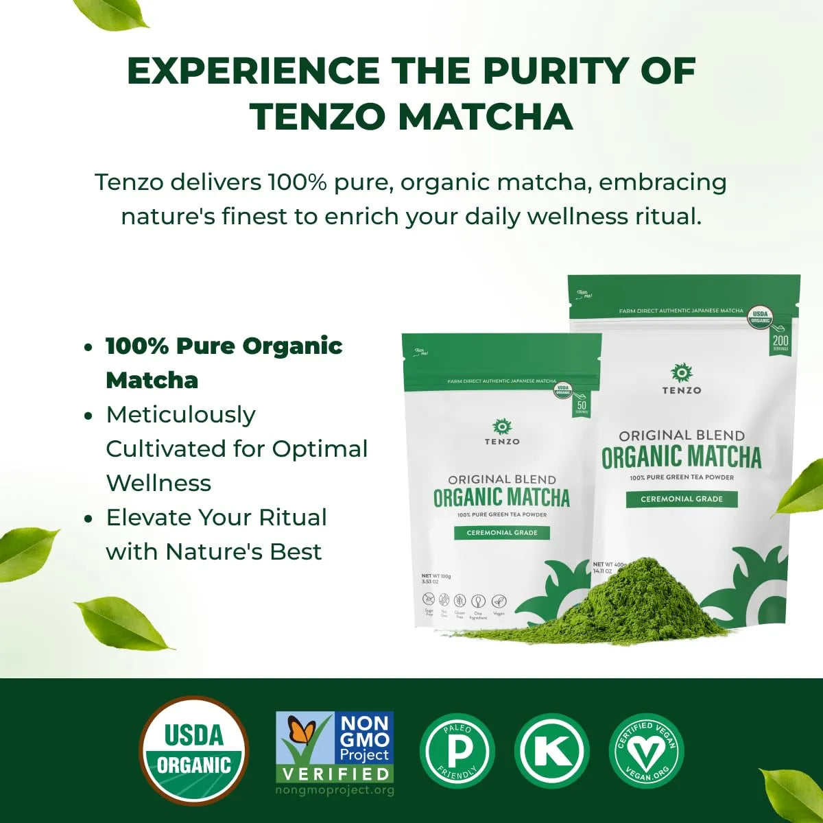 TENZO - Tenzo Matcha Green Tea Powder 400Gr. - The Red Vitamin MX - Suplementos Alimenticios - {{ shop.shopifyCountryName }}