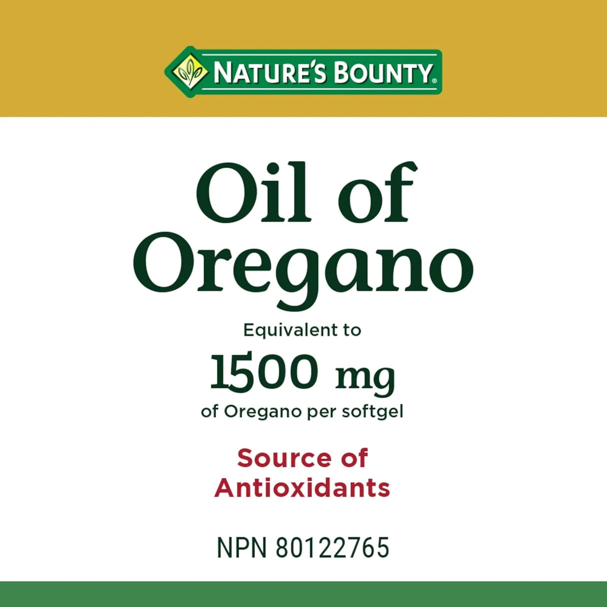 NATURE'S BOUNTY - Nature's Bounty Oil of Oregano 1500Mg. 90 Capsulas Blandas - The Red Vitamin MX - Suplementos Alimenticios - {{ shop.shopifyCountryName }}