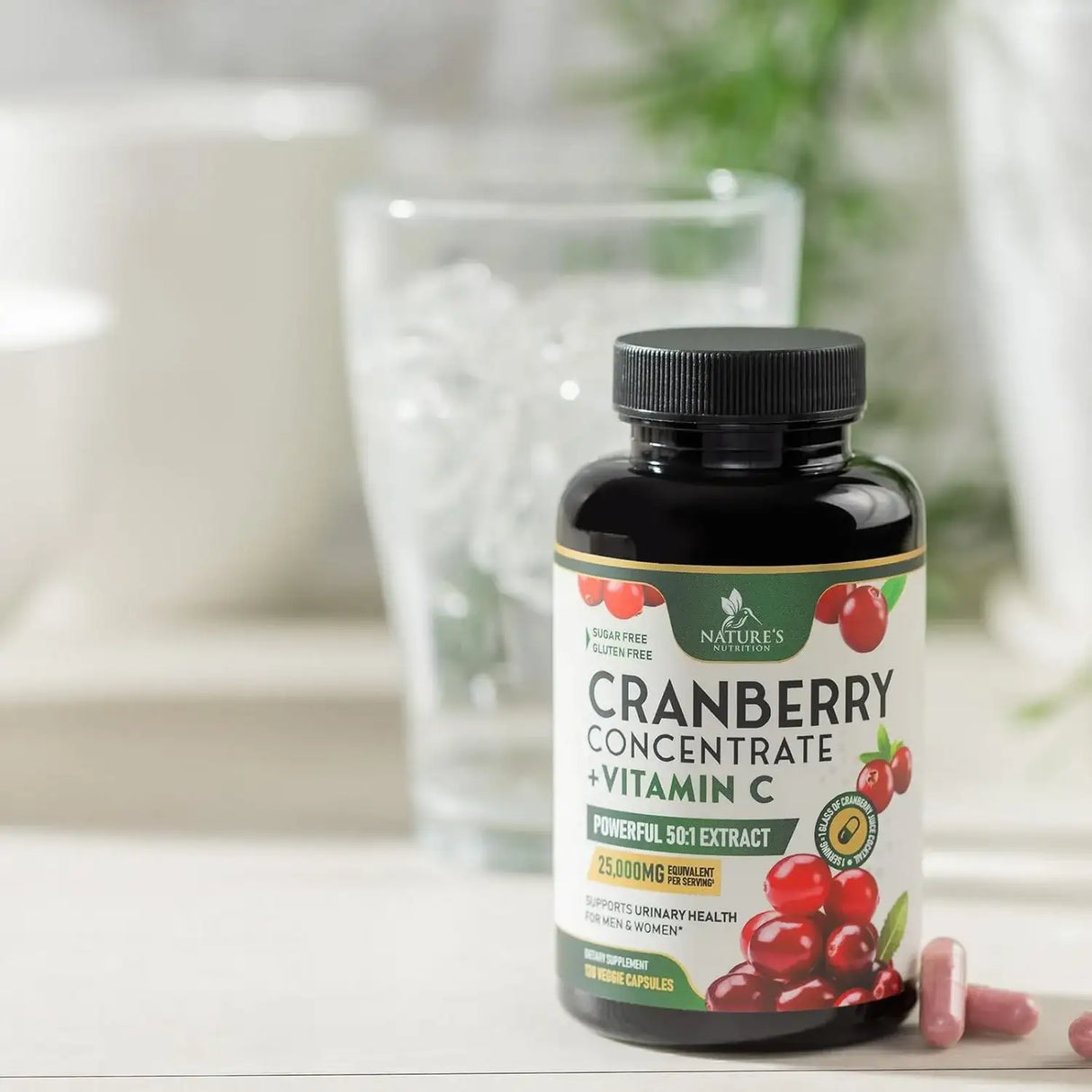 NATURE'S NUTRITION - Nature's Nutrition Cranberry + Vitamin C 120 Capsulas - The Red Vitamin MX - Suplementos Alimenticios - {{ shop.shopifyCountryName }}