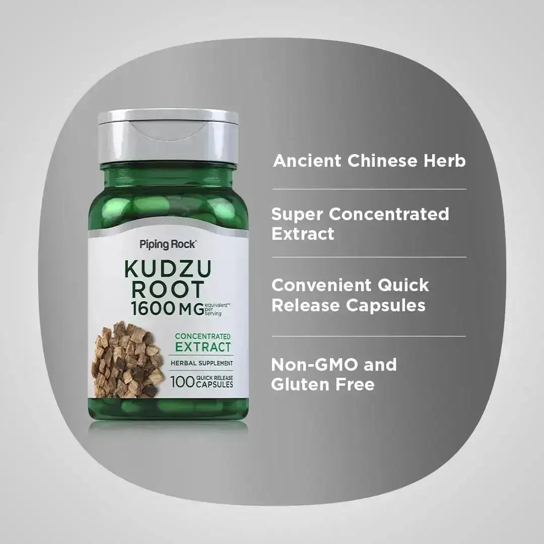 PIPING ROCK - Piping Rock Kudzu Root 1600Mg. 100 Capsulas - The Red Vitamin MX - Suplementos Alimenticios - {{ shop.shopifyCountryName }}