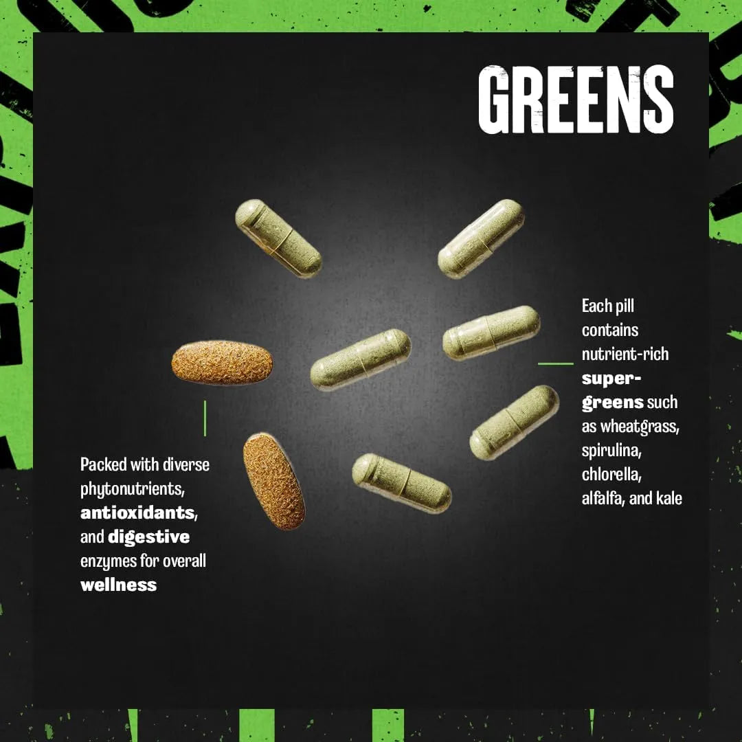 ANIMAL - Animal Daily Greens Pill Packs 30 Paquetes - The Red Vitamin MX - Suplementos Alimenticios - {{ shop.shopifyCountryName }}
