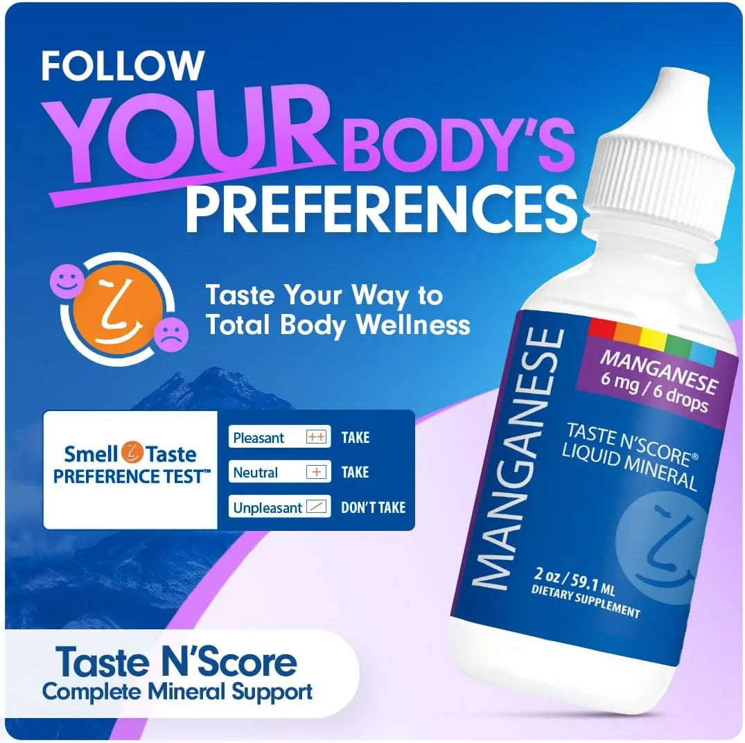 SENSEABLE SUPPLEMENTS - SENSEable Supplements Taste N' Score Manganese Liquid Ionic Mineral 2 Fl.Oz. - The Red Vitamin MX - Suplementos Alimenticios - {{ shop.shopifyCountryName }}