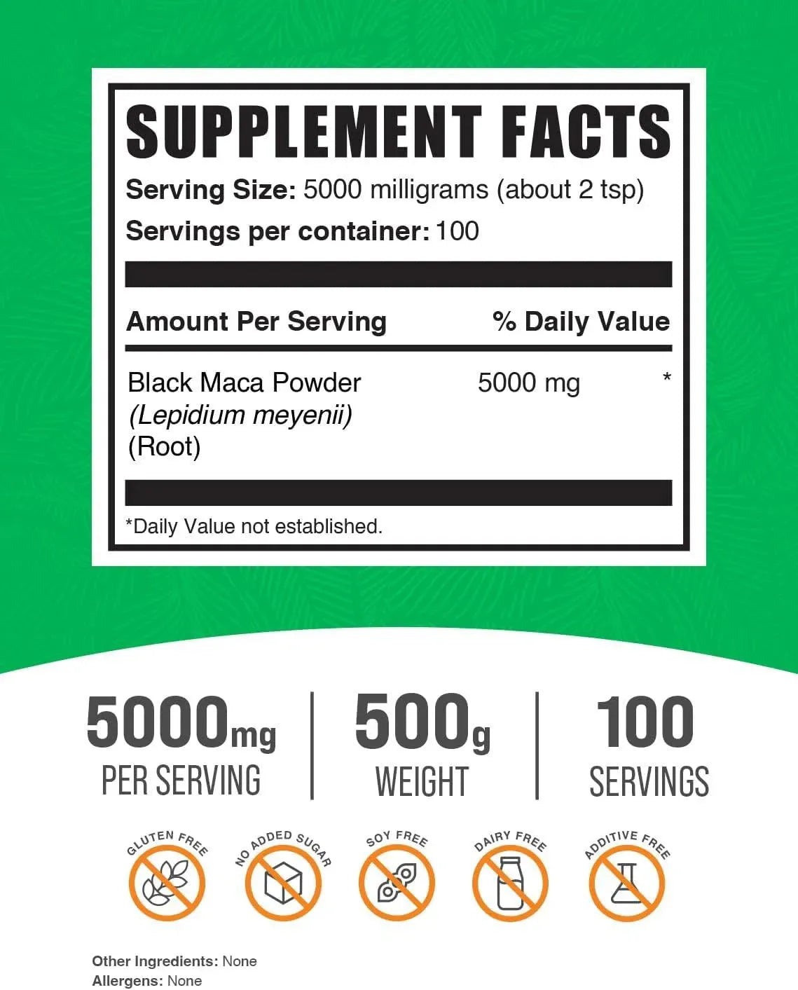 BULK SUPPLEMENTS - Bulk Supplements Black Maca Powder 500Gr. - The Red Vitamin MX - Suplementos Alimenticios - {{ shop.shopifyCountryName }}