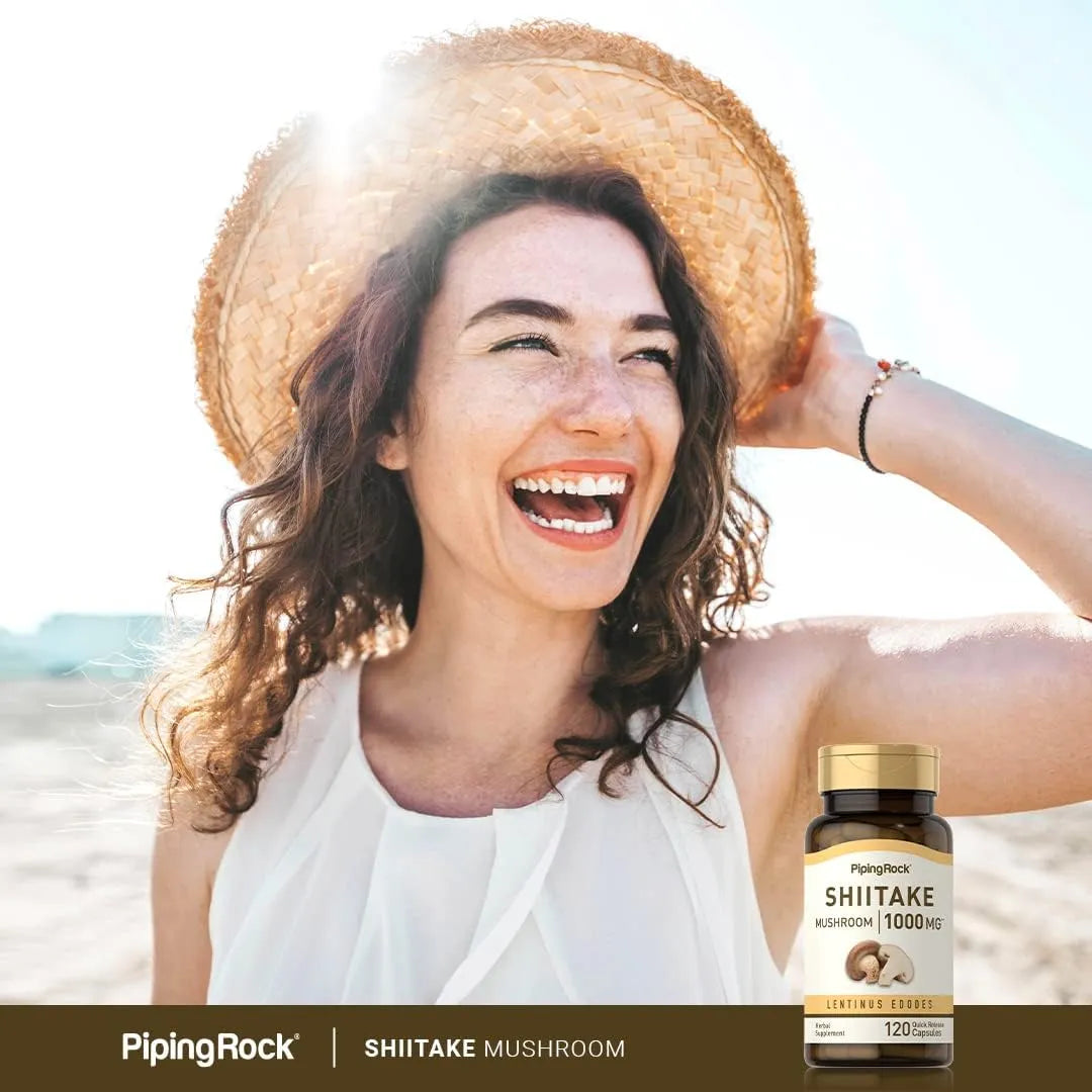 PIPING ROCK - Piping Rock Shiitake Mushroom Extract 1000Mg. 120 Capsulas - The Red Vitamin MX - Suplementos Alimenticios - {{ shop.shopifyCountryName }}