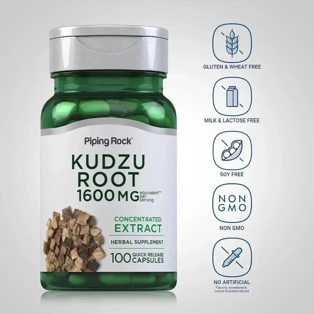 PIPING ROCK - Piping Rock Kudzu Root 1600Mg. 100 Capsulas - The Red Vitamin MX - Suplementos Alimenticios - {{ shop.shopifyCountryName }}