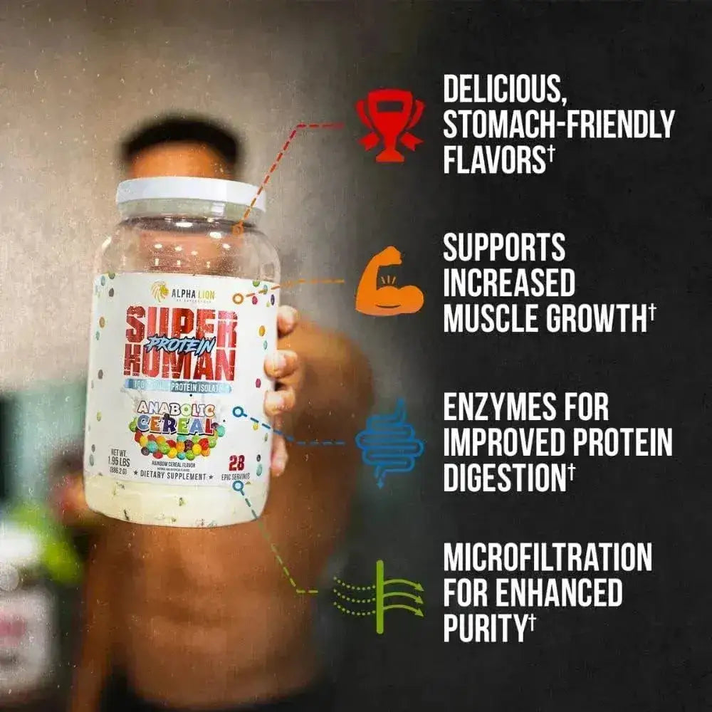 ALPHA LION - ALPHA LION Superhuman Whey Protein Powder Anabolic Cereal 28 Servicios - The Red Vitamin MX - Suplementos Alimenticios - {{ shop.shopifyCountryName }}