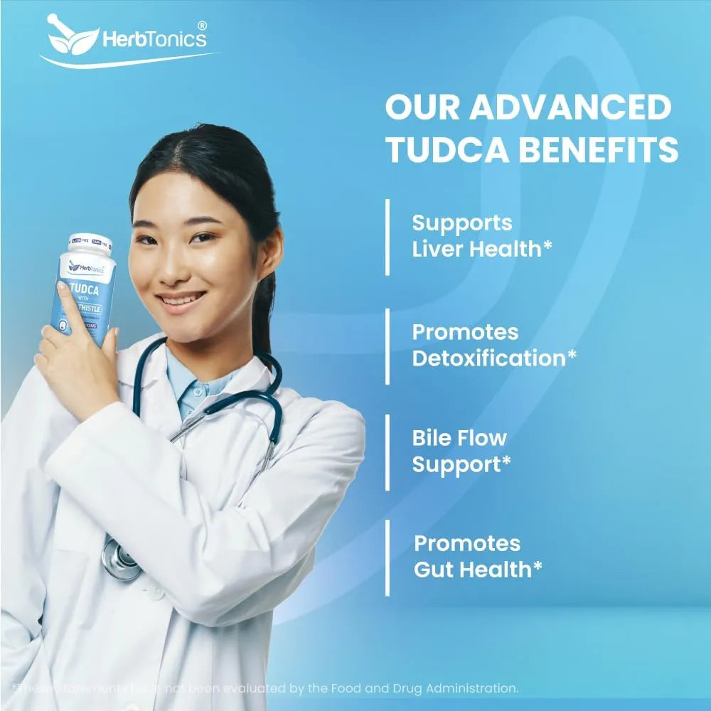 HERBTONICS - Herbtonics TUDCA & Milk Thistle 1000Mg. 60 Capsulas - The Red Vitamin MX - Suplementos Alimenticios - {{ shop.shopifyCountryName }}