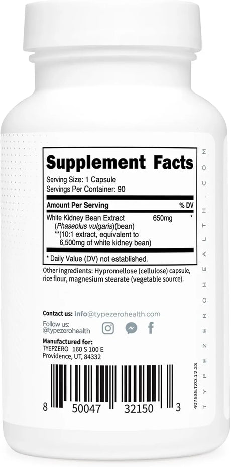 TYPE ZERO - Type Zero Clean White Kidney Bean 6500Mg. 90 Capsulas - The Red Vitamin MX - Suplementos Alimenticios - {{ shop.shopifyCountryName }}