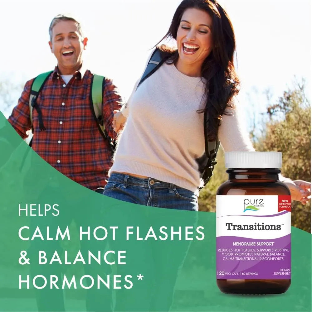 PURE ESSENCE LABS - Pure Essence Labs Transitions Menopause Relief 120 Capsulas - The Red Vitamin MX - Suplementos Alimenticios - {{ shop.shopifyCountryName }}