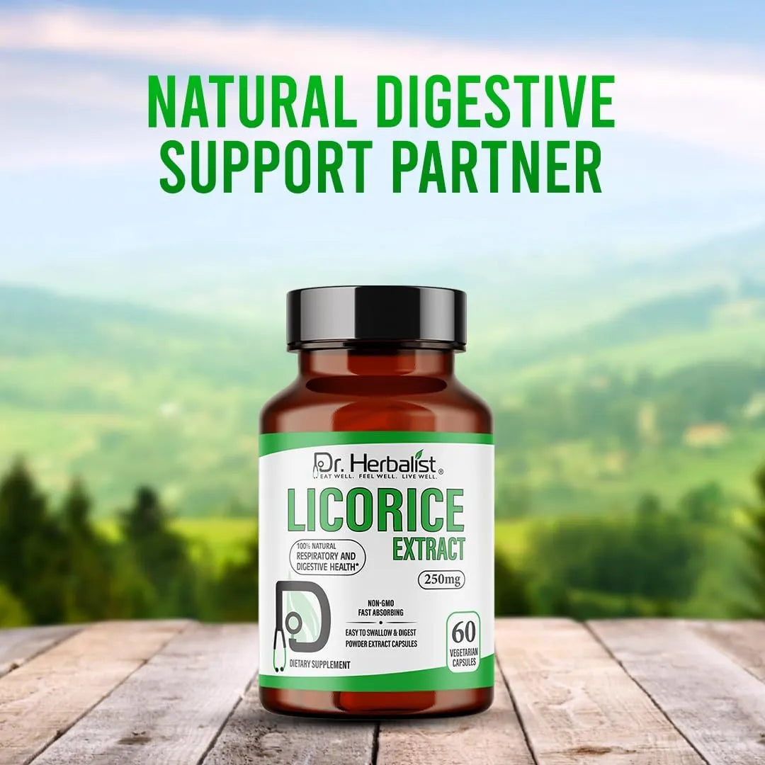 DR. HERBALIST - Dr. Herbalist Licorice Root Extract 5000Mg. 60 Capsulas - The Red Vitamin MX - Suplementos Alimenticios - {{ shop.shopifyCountryName }}