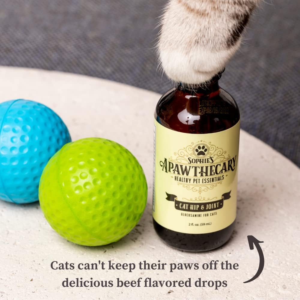 Sophie's Apawthecary Cat Hip and Joint Glucosamine Liquid 2 Fl.Oz.