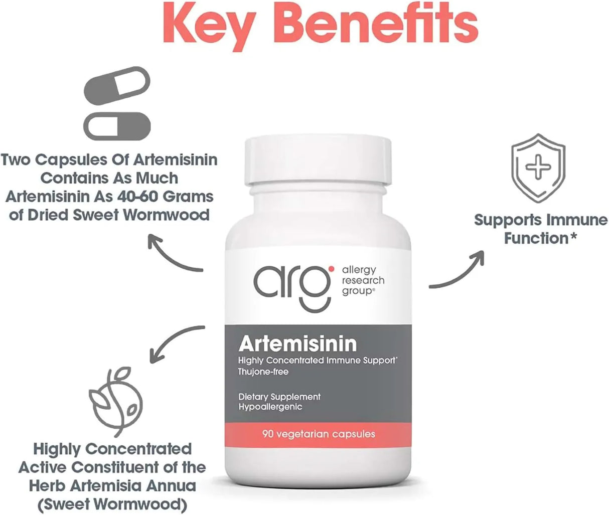 ALLERGY RESEARCH GROUP - Allergy Research Group Artemisinin 90 Capsulas - The Red Vitamin MX - Suplementos Alimenticios - {{ shop.shopifyCountryName }}