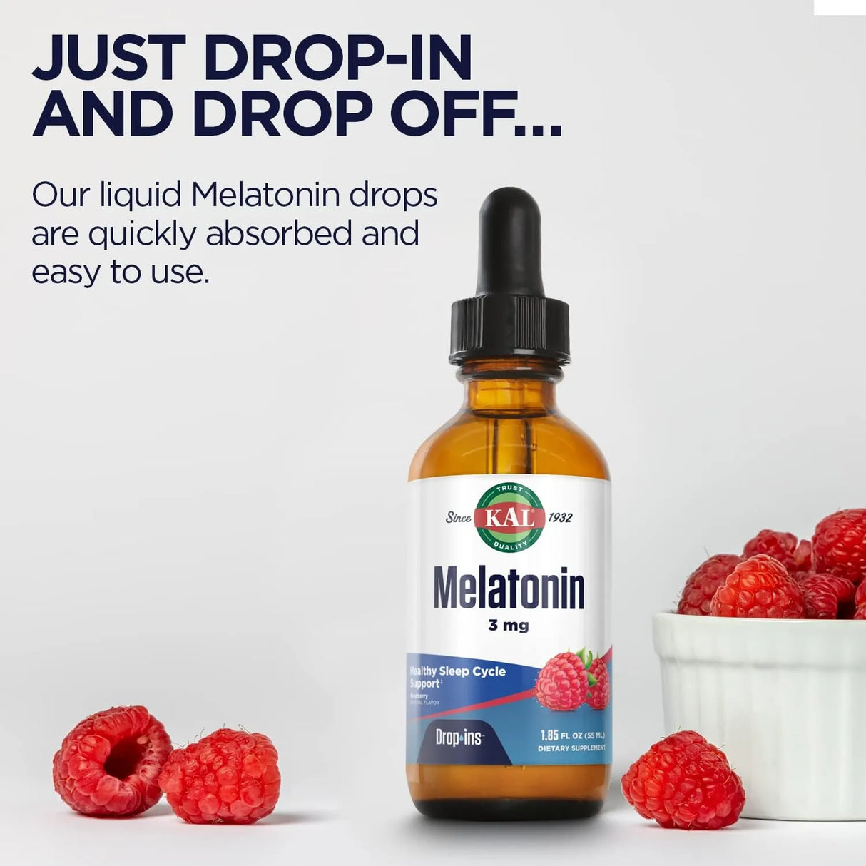 KAL - KAL Melatonin Drops 3Mg. 55Ml. - The Red Vitamin MX - Suplementos Alimenticios - {{ shop.shopifyCountryName }}