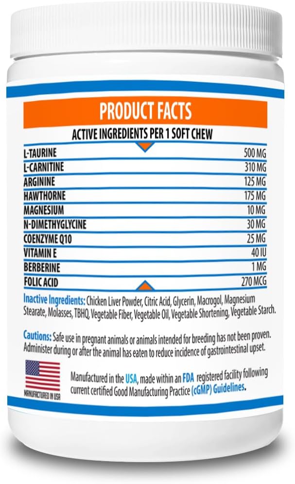 Doggy Naturals CardioVast Cardio Support and Cardio Strength Supplement for Dog 60 Masticables