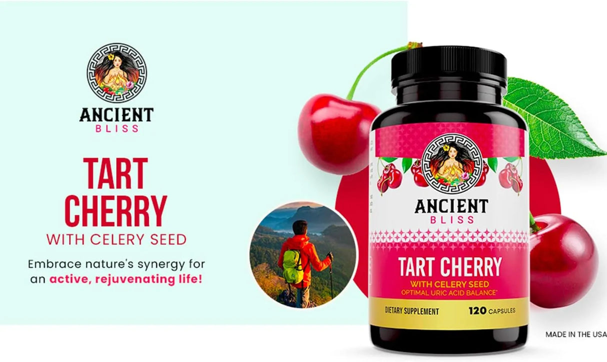 ANCIENT BLISS - Ancient Bliss Tart Cherry 120 Capsulas - The Red Vitamin MX - Suplementos Alimenticios - {{ shop.shopifyCountryName }}
