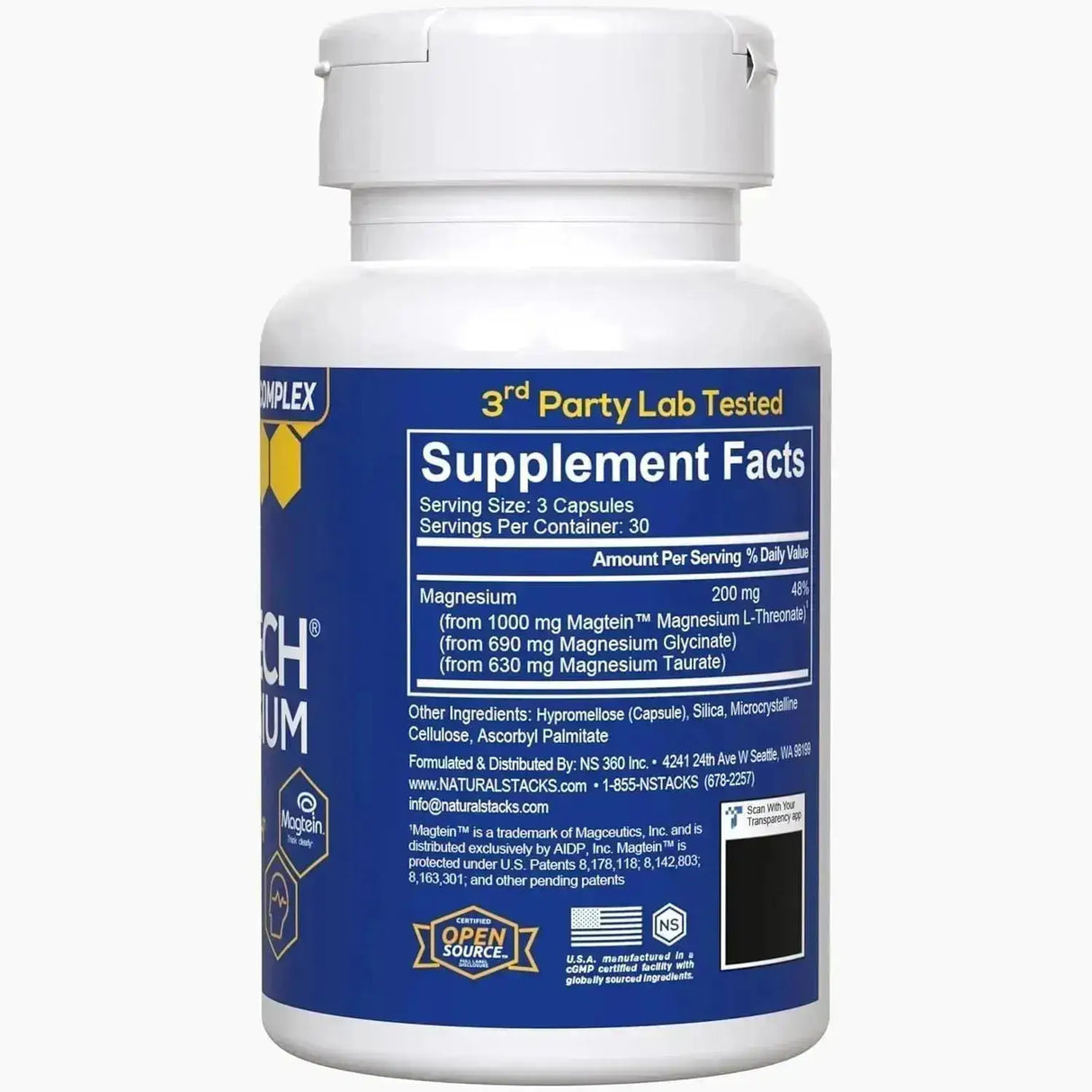 NATURAL STACKS - Natural Stacks MagTech Magnesium 200Mg. 90 Capsulas - The Red Vitamin MX - Suplementos Alimenticios - {{ shop.shopifyCountryName }}