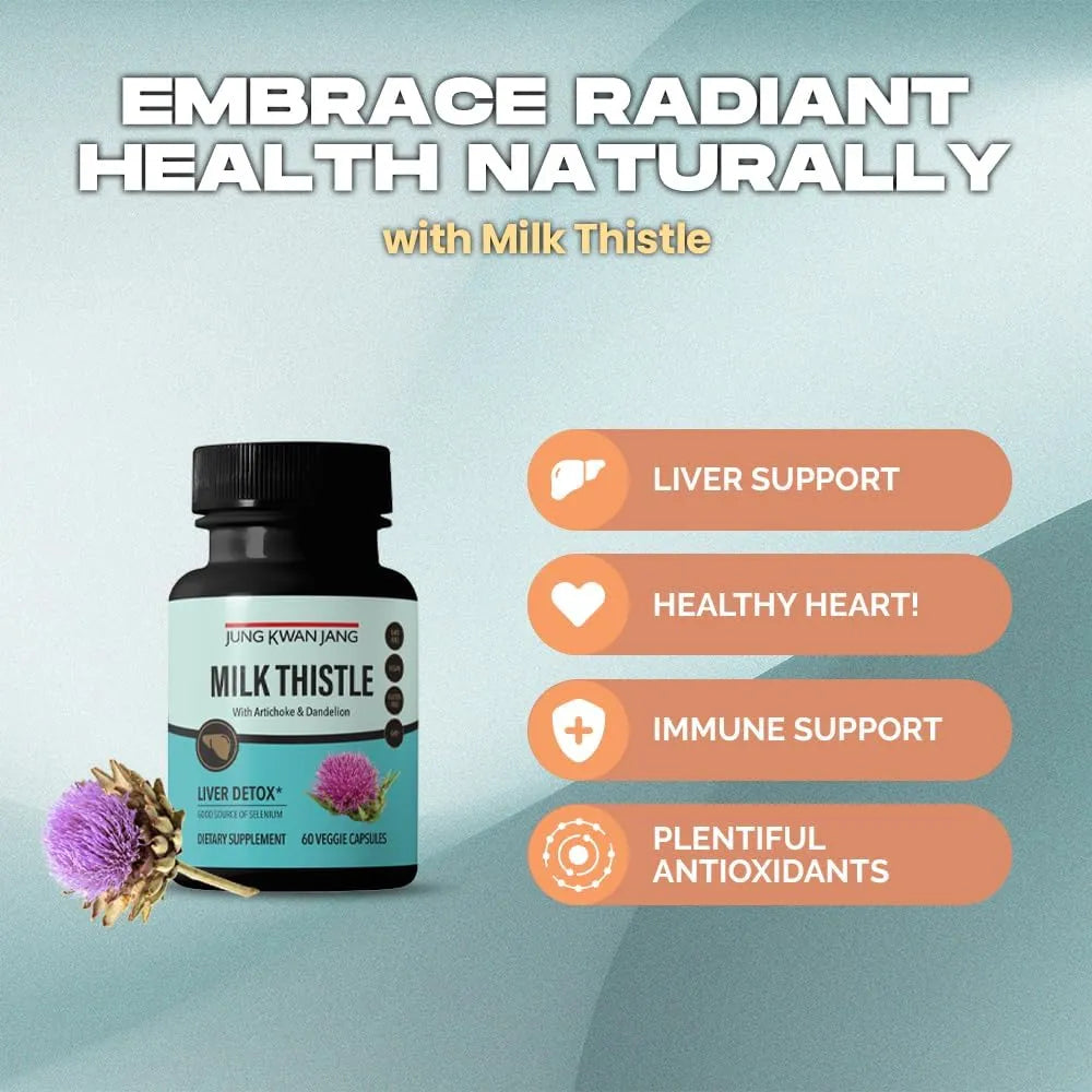 JUNGKWANJANG - JungKwanJang Milk Thistle with Artichoke & Dandelion 60 Capsulas - The Red Vitamin MX - Suplementos Alimenticios - {{ shop.shopifyCountryName }}