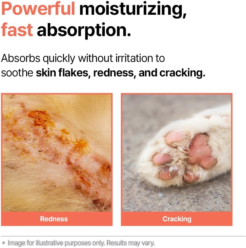 Breezytail PetO'CERA Cat Cream Hair Loss & Itch Relief for Hot Spots Rashes Allergies & Dry Skin 40Ml.