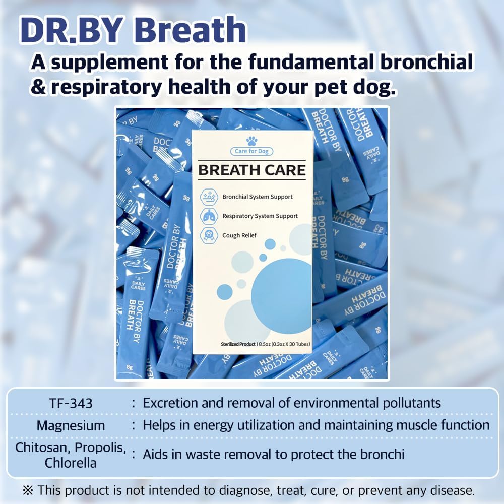Doctor By Breath Bronchial Supplements for Dogs 30 Paquetes 2 Pack