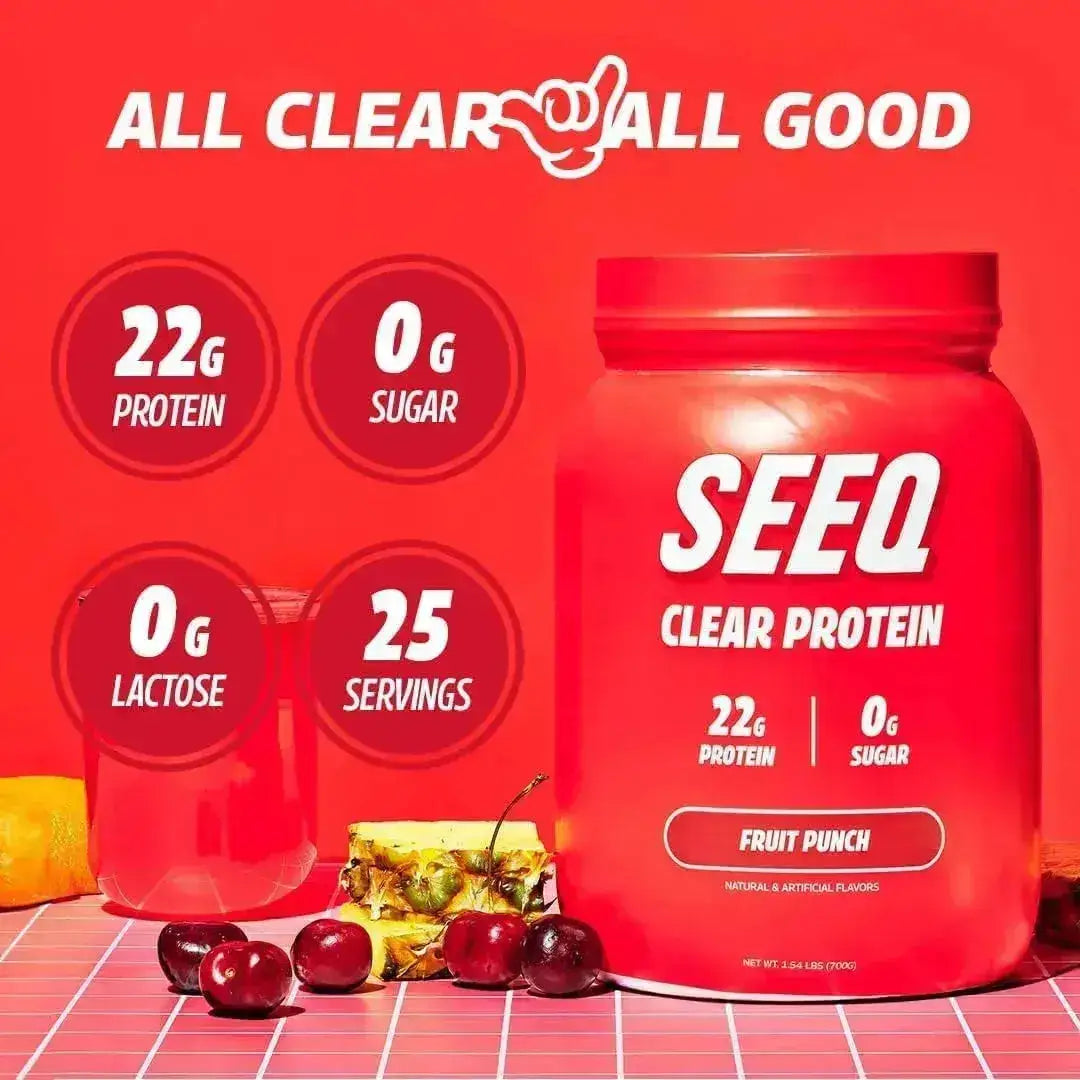 SEEQ - SEEQ Clear Whey Isolate Protein Powder Fruit Punch 25 Servicios - The Red Vitamin MX - Suplementos Alimenticios - {{ shop.shopifyCountryName }}