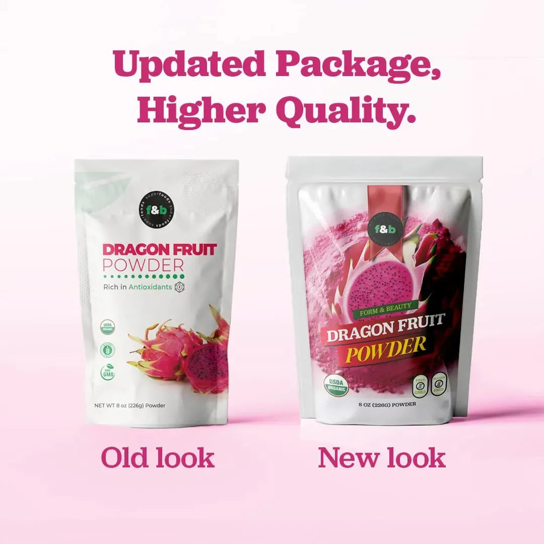 F&B SUPERFOODS - f&b superfoods Organic Pink Pitaya Powder Dragon Fruit 226Gr. - The Red Vitamin MX - Suplementos Alimenticios - {{ shop.shopifyCountryName }}