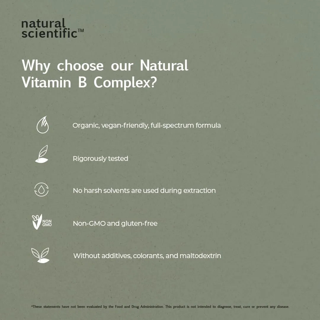 NATURAL SCIENTIFIC - NATURAL SCIENTIFIC Organic Vitamin B Complex 30 Capsulas - The Red Vitamin MX - Suplementos Alimenticios - {{ shop.shopifyCountryName }}