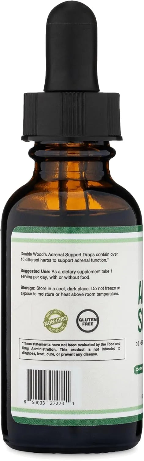 DOUBLE WOOD SUPPLEMENTS - Double Wood Supplements Adrenal Support Liquid Drops 1 Fl.Oz. - The Red Vitamin MX - Suplementos Alimenticios - {{ shop.shopifyCountryName }}