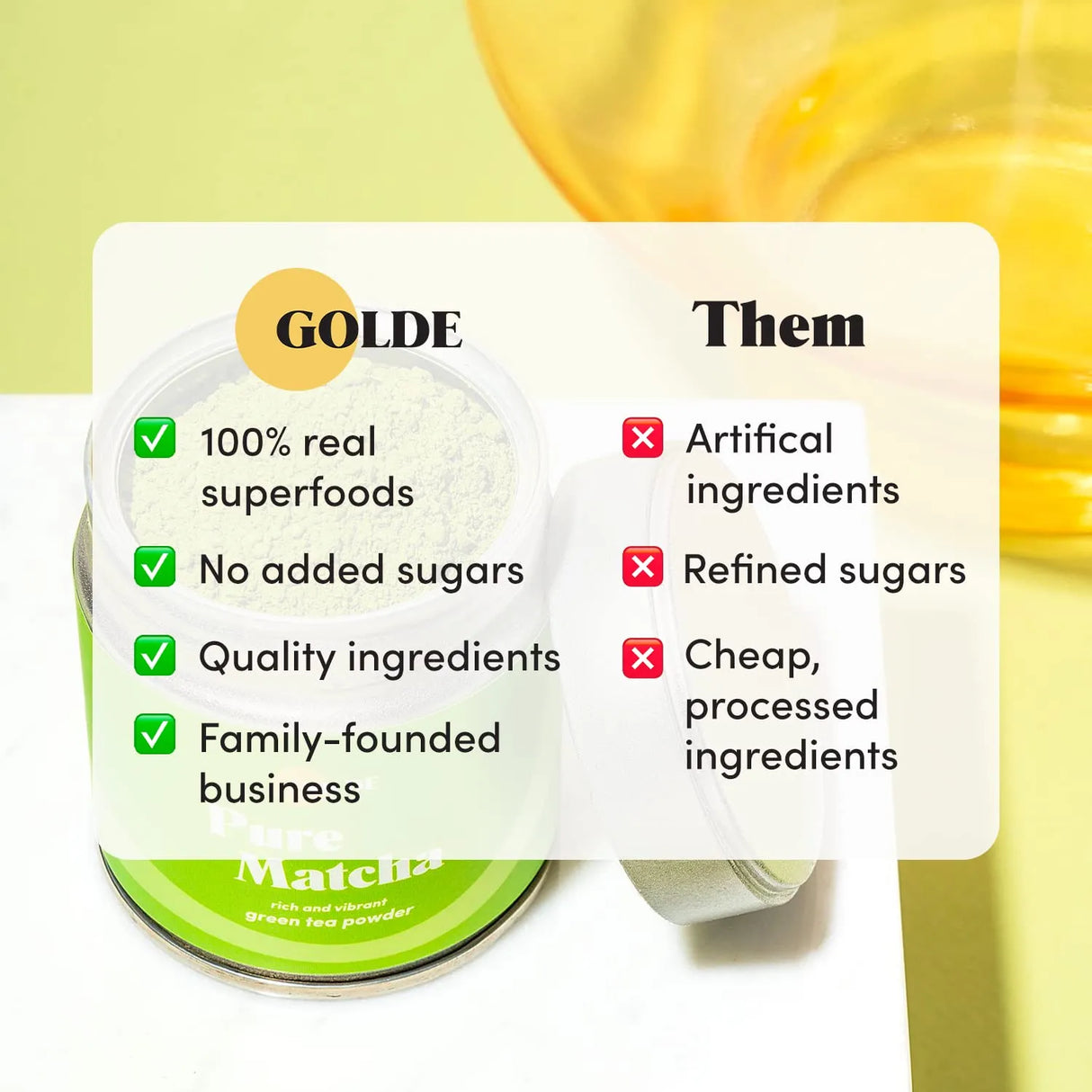 GOLDE - GOLDE Pure Matcha Ceremonial Grade Powder 40Gr. - The Red Vitamin MX - Suplementos Alimenticios - {{ shop.shopifyCountryName }}