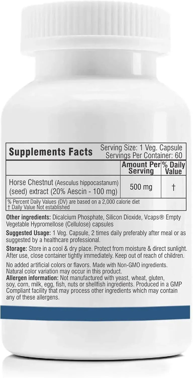 TREXGENICS - Trexgenics Horse Chestnut 500Mg. 60 Capsulas - The Red Vitamin MX - Suplementos Alimenticios - {{ shop.shopifyCountryName }}