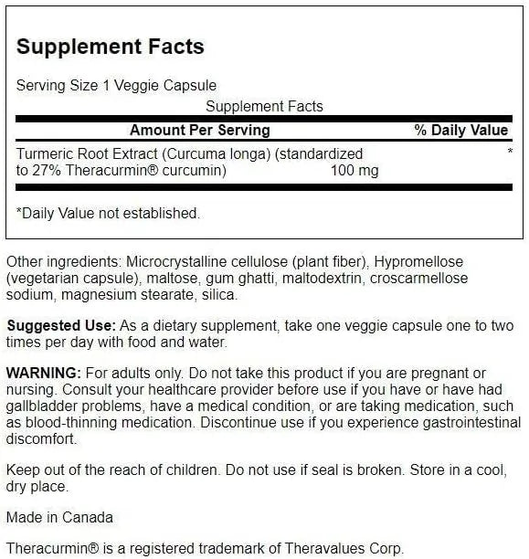 SWANSON - Swanson Theracurmin 100Mg. 30 Capsulas 2 Pack - The Red Vitamin MX - Suplementos Alimenticios - {{ shop.shopifyCountryName }}